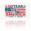 USA 250th Anniversary License Plate 5.9x11.8in, 1776-2026 Patriotic Aluminum Auto Tag for Car Truck SUV, Rustproof Front Mount