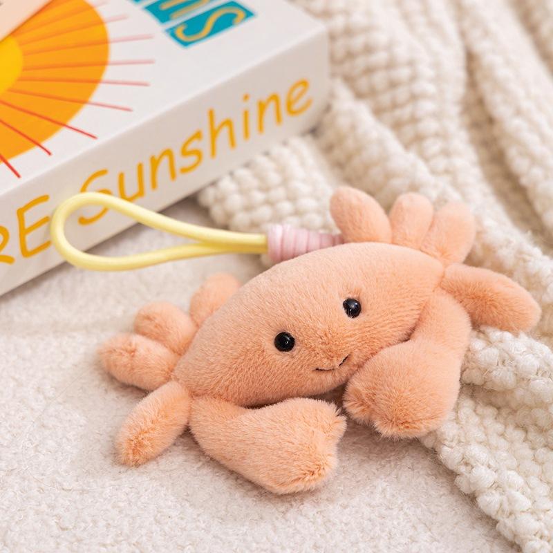Ocean Doll Pendant Octopus Turtle Seahorse Keychain Plush Toy Bag Pendant Crab Doll