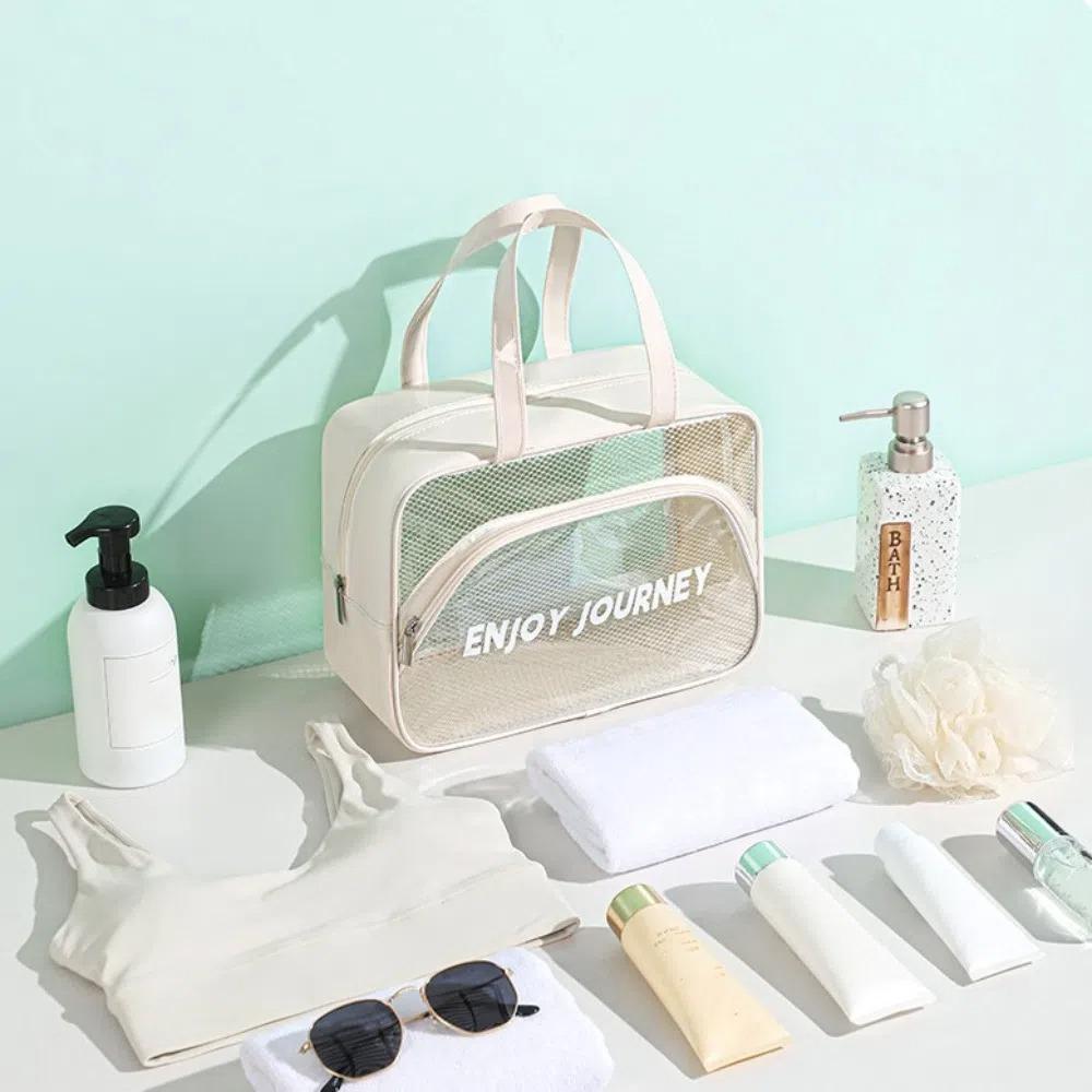 Large Capacity Cosmetic Handbags Clear Toiletries Organizer Swimming Storage Bags  Bathing