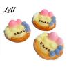 Sensory Stress Ball Kitten Egg Tart Squeeze Toy Relieving Cartoon Fake Toy Soft Stretchy Food Fidget Portable