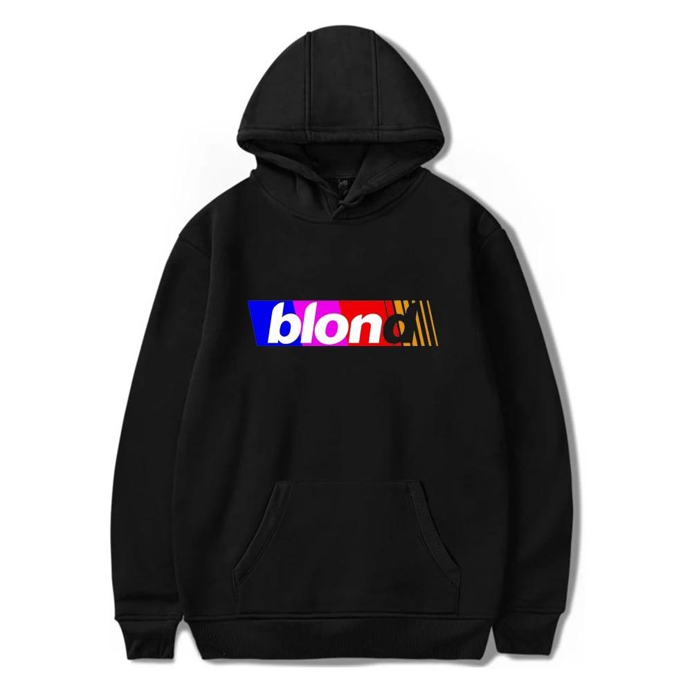 Trend Pop Singer Frank Hoodie Ocean Print Women Men Cotton Sweatshirt Streetwear Blond Pullover Fashion Winter Clothes Tops
