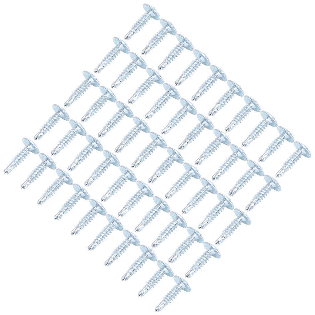 50Pcs Self Drilling Screw Cross Carbon Steel 4.2x19mm Fastener Set Kit for Repair Truss Head