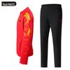 New Autumn Chinese Team Tracksuit with Printed Casual Sportswear