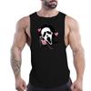 Sommer Herren Fitness Outdoor Sport Rundhalsweste Totenkopfmuster 2D Gedruckt Jugend Trend Atmungsaktives Ärmelloses Shirt