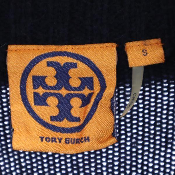Tory Burch Wool Blend Knit Jacket S Navy System Men's Used