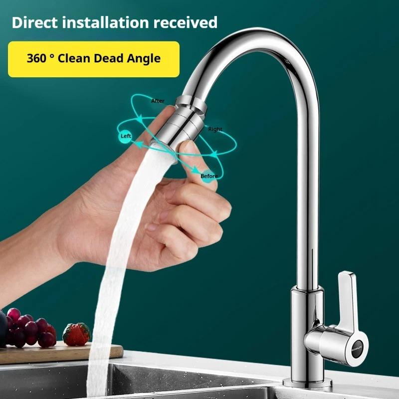 360-Degree Home Tap Faucet Sprayer Sink Aerators Swivel Tap Nozzle Splash-Proof Bubbler Kitchen Saving Water Nozzles Accessories