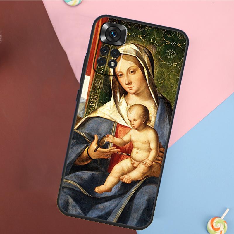 Immaculate Virgin Mary And Jesus Case For Xiaomi Redmi Note 11 Pro 11S 8 9 12 10 Pro 10S 9S Redmi 9 10 12C 9C 10C Back Cover
