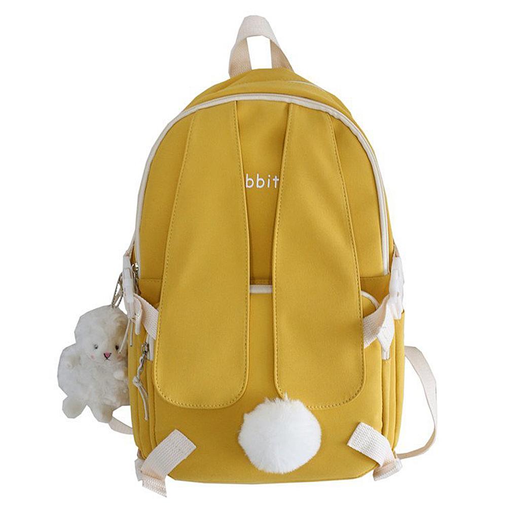 

Kawaii Backpack with Pins Kawaii School Backpack Cute Aesthetic Backpack Cute Kawaii Backpack for Teenage Girls Trave жовтий