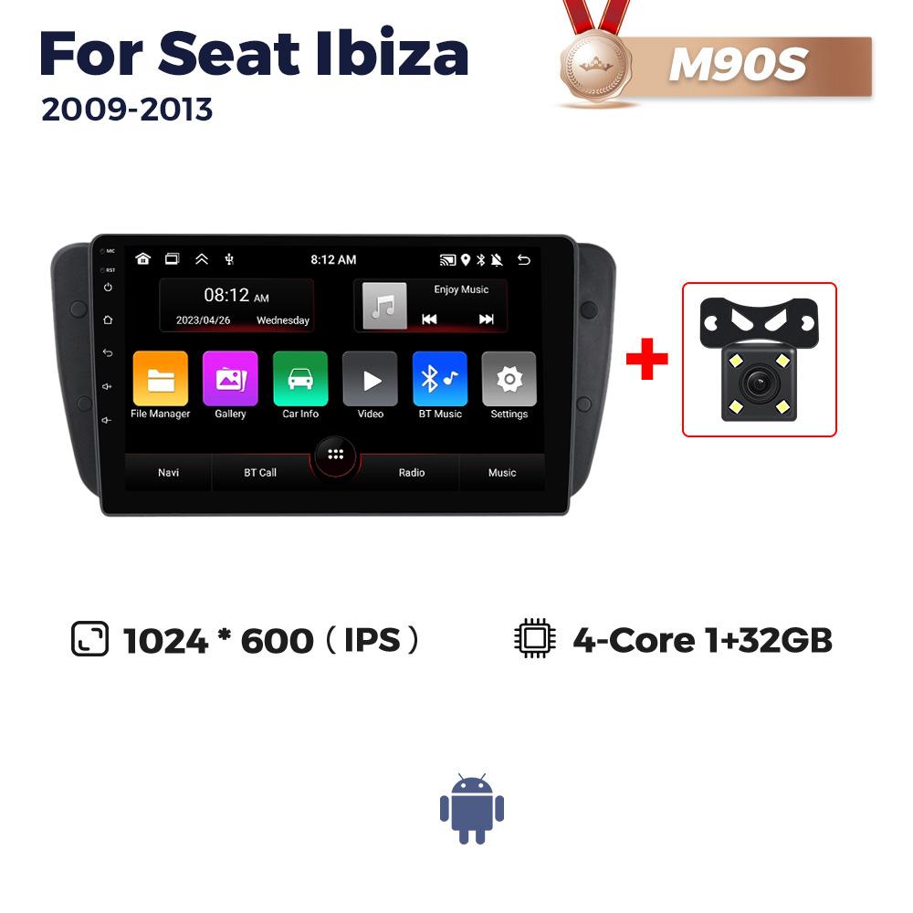 Navifly Wireless CarPlay Car Radio For Seat Ibiza 6j 2009 2010 2011 2012 2013 Multimedia Video DSP Player GPS 2Din Autoradio RDS