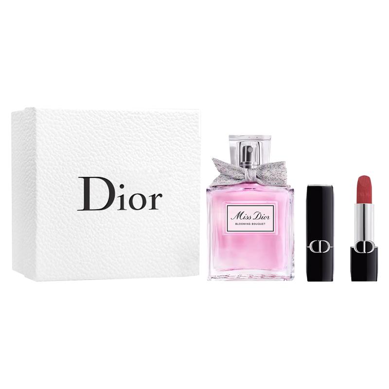 

DIOR Perfume Huayang Women s Eau de Toilette 50ml + Intense Blue Gold Lipstick #720 Bean Paste Red Brown 3.5g синий