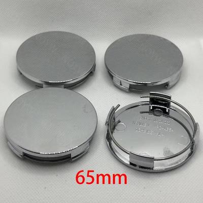 4 st/set 65 mm Bilhjul Fälg Navkapsel Bilhjul Mittkapslar Svart Silver ABS-plast Navkapsel Dammtäta Skydd Biltillbehör