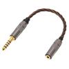 4.4mm to 2.5mm Balanced Cable Male to Female Gold Plated Plug Headphone Adapter Cable for Phones Headphones Speakers