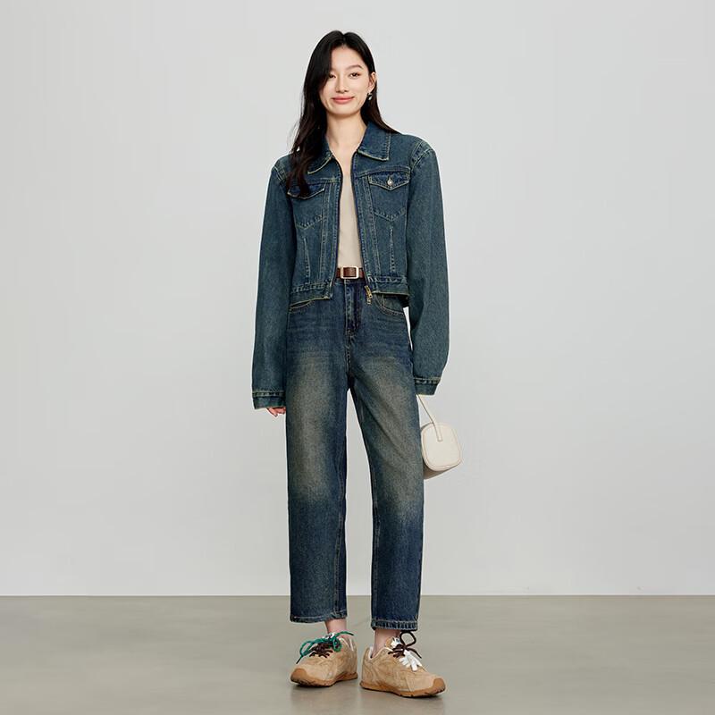 JOY SPEAKER Vintage Washed Denim Jacket