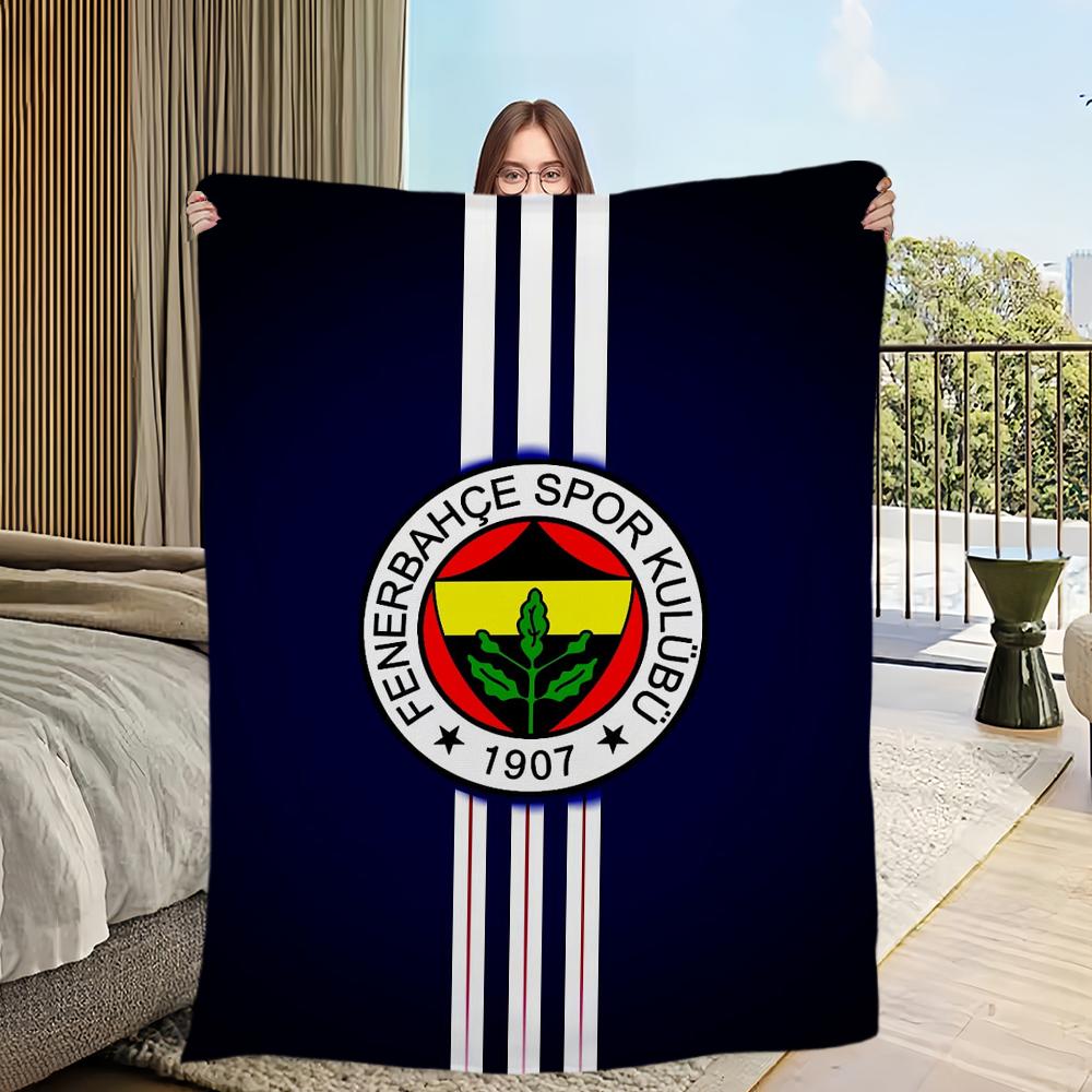 F-FenerbahceS Skicomfort teplá měkká domácí dětská pikniková deka vhodná do obývacího pokoje, kanceláře, na každodenní cestování, dárky