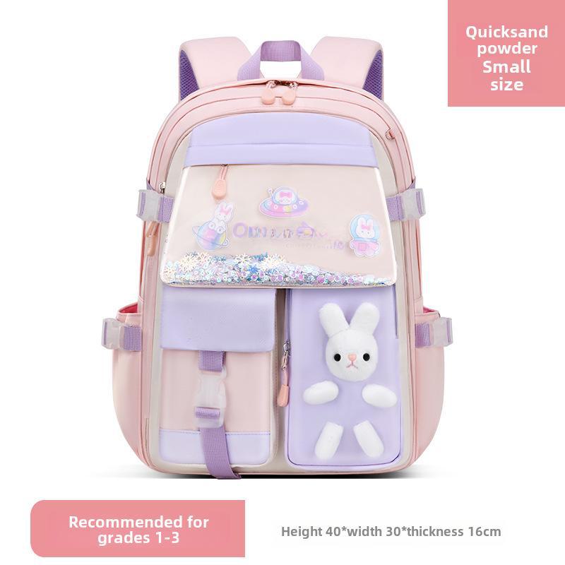 "Quicksand Style Backpack for Girls, Grades 1-9 - Stylish and Casual"