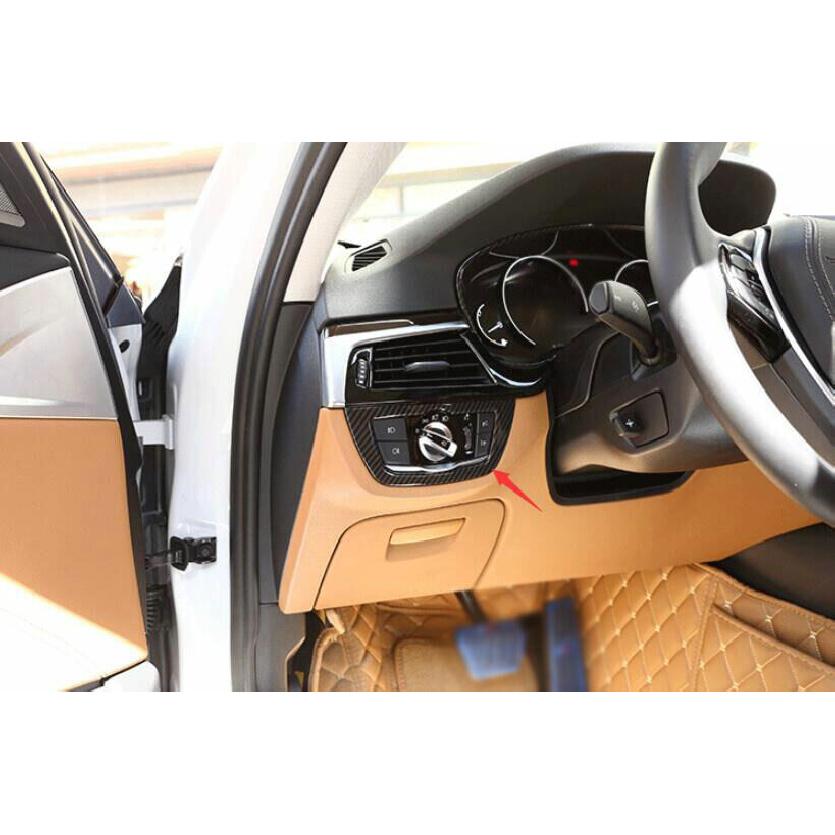 ABS Carbon Fiber Function Control Button Frame Trim For BMW 5 Series 2018-