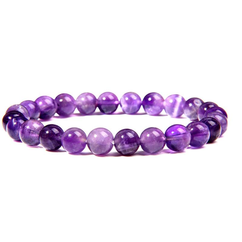 Natural Stone Bracelets Natural Healing Energy Tiger Eye Bracelet Polished 8 MM Crazy Stone Beads Bangle Elastic Pulsera