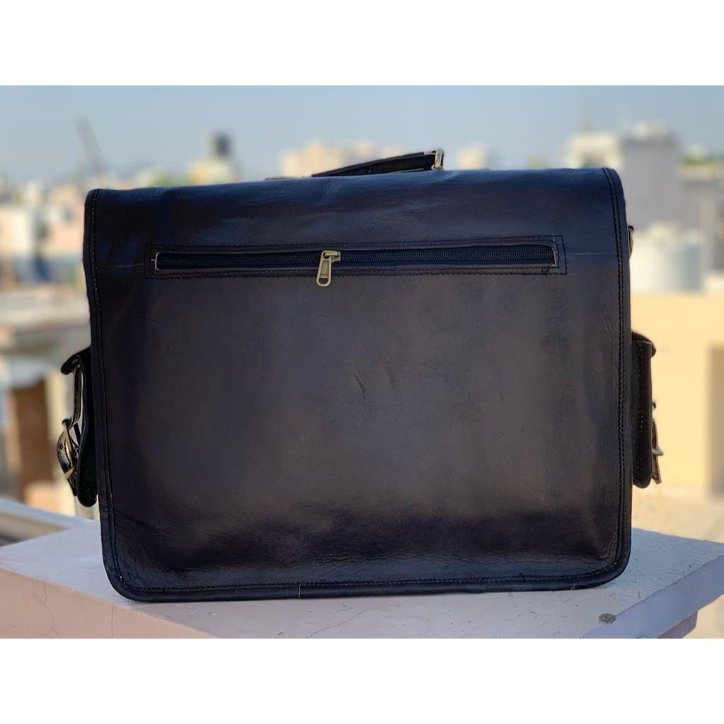 Neue Herren Vintage Leder Laptoptasche GROSSE Aktentasche Messenger Schultertasche