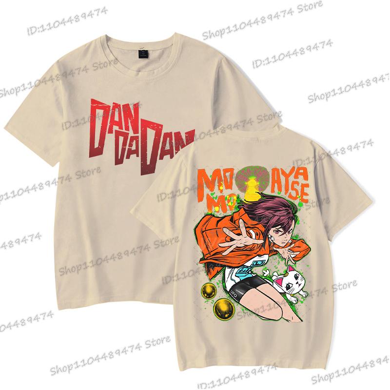 Dandadan Momo Ayase Tričko Cosplay Komiksové Dárky Exkluzivní Tričko Pánské Dámské Módní Kulatý Výstřih Oboustranný Dandadan Topy Trička