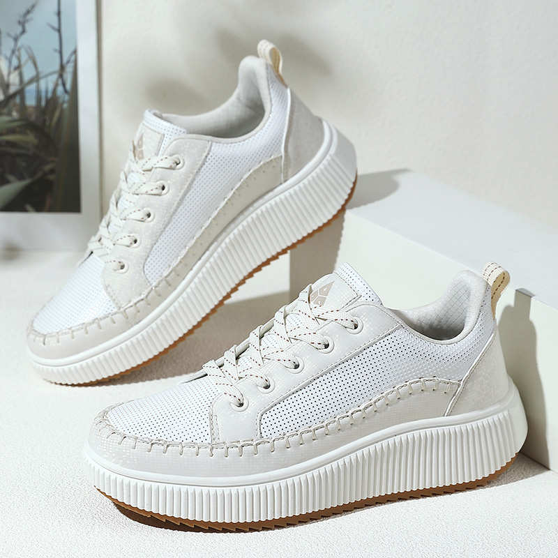 Fashion Rubber Sole Big Size Demi-season Sneakers Casual Shoes Women Festival Boots Sports High-level Minimalist New Arrival Out