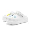 Crocs Crush Clog EVA Small Fragrance Simple and Fresh Fashion and Versatile Hole Shoes Women's White