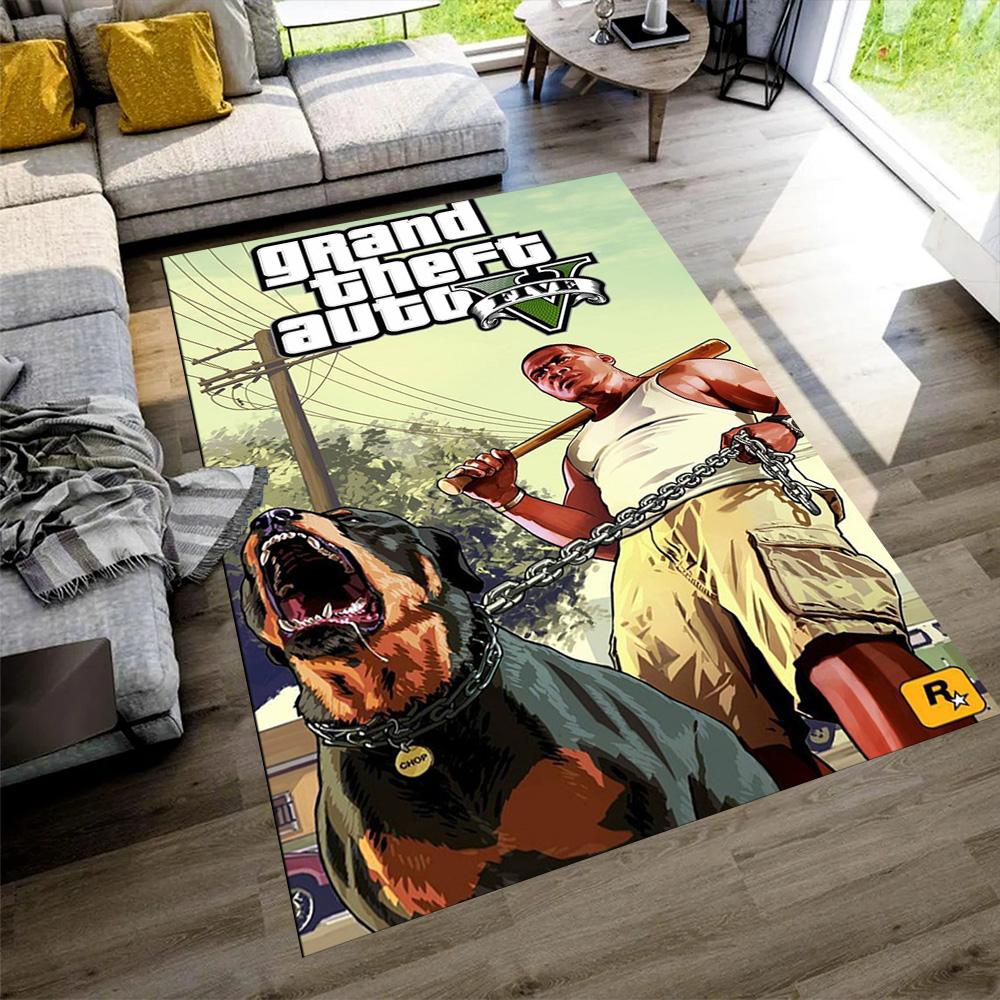 Grand Theft Auto Floor Mat Perfect for Kitchen Dining Room Hallway Living Rooms Antislip Carpet Anime Office Decor Spiritual Gift