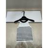 Trendy Striped Knit Miu-Style Slim-Fit Tank Vest - Youthful, Versatile & Fashionable