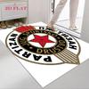 Tapis logo Partizan pour Salon Chambre Maison Décoration Canapé, Tapis de Sol Antidérapant pour Jeux d'Enfants