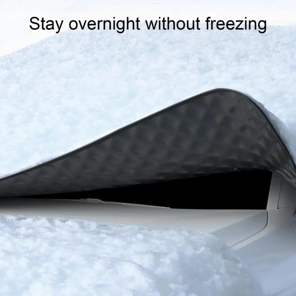 Winter Cotton Wool Car Cover Car Magnetic Windshield Snow-proof Cover Windproof Protection Universal SUV Truck Window Cover
