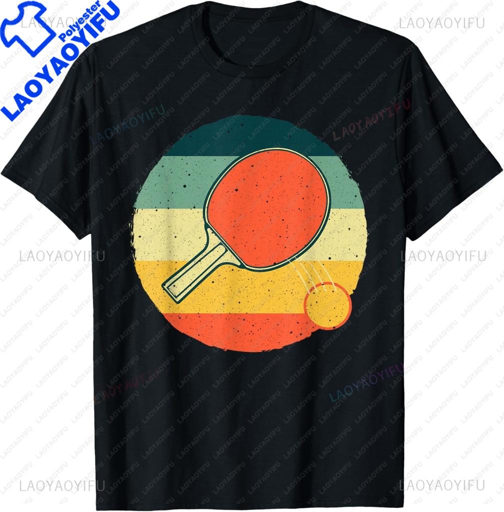 Table Tennis Colorful Ping Pong Tshirt Really Loves Table Tennis Tshirt Y2k Harajuku Kawayi Vintage Clothes Ropa Hombre