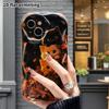Phone Case: 2D Flat, Suitable for iPhone 18 17 16 15 14 13 12 Pro, Protective Case, Phone Decoration, Autumn Kittens, Halloween and Christmas Gifts