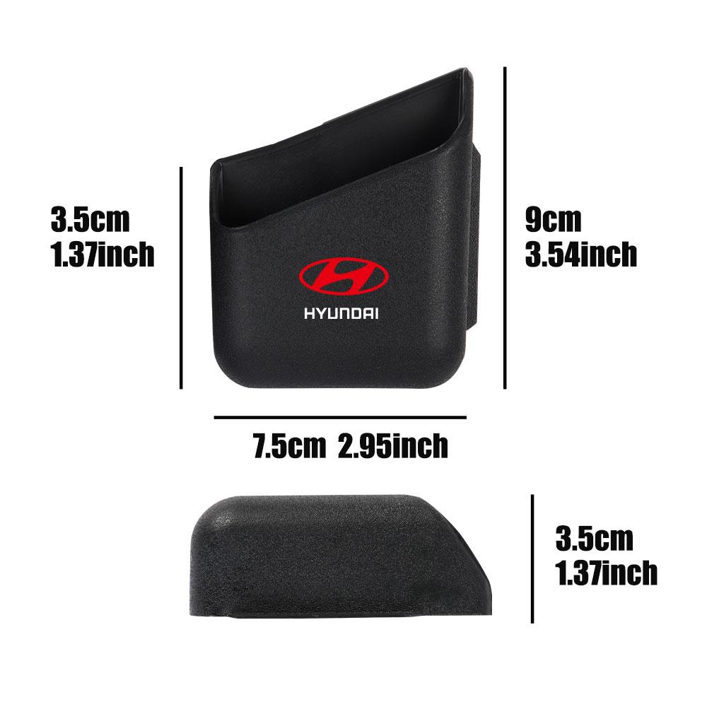 2PCS Auto Styling Badge Organizers Car Pillar Storage Box Interior Accessories For Hyundai GDI I20 IX20 IX35 Tucson Accent Azera lh3