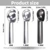 2Pack Ice Cream Scoop, Nonstick Anti-Freeze One Piece Aluminum Scooper Spoon, Heavy Duty Ice Cream Scoop with Comfortable Handle