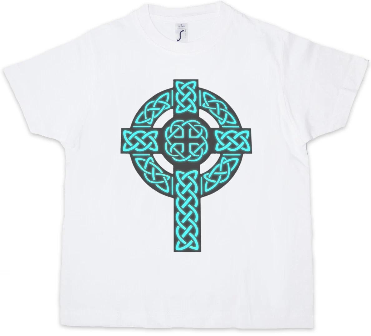 CELTIC KNOT LOGO V Kids Boys T-Shirt Celts Cross Rune Thor Valhalla Vikings- 160
