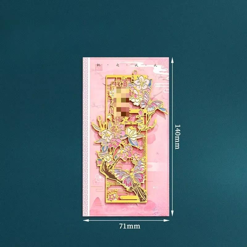 Elegant Laser-Cut Lotus Metal Bookmark Hollow Flower Page Clip for Readers Cultural Gift for Teachers Students Book Reading Tab