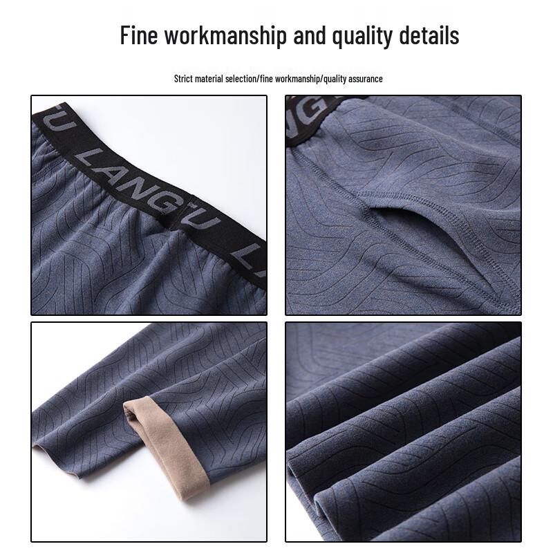 DIBINZE Men's Plus Size Thermal Underwear Pants