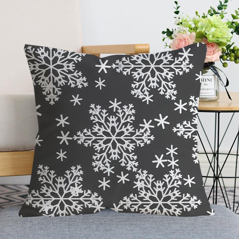 

Nordic Style Simple Christmas Pillow Case Sofa Pillow Office Living Room Ornament Waist Cushion Home Backrest Cushion 45 * 45Cm [without core]