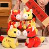 Chinese Style Zodiac Horse Doll Cute Plush Horse Toys Cartoon 2026 New Year Mascot  Bedside Decor
