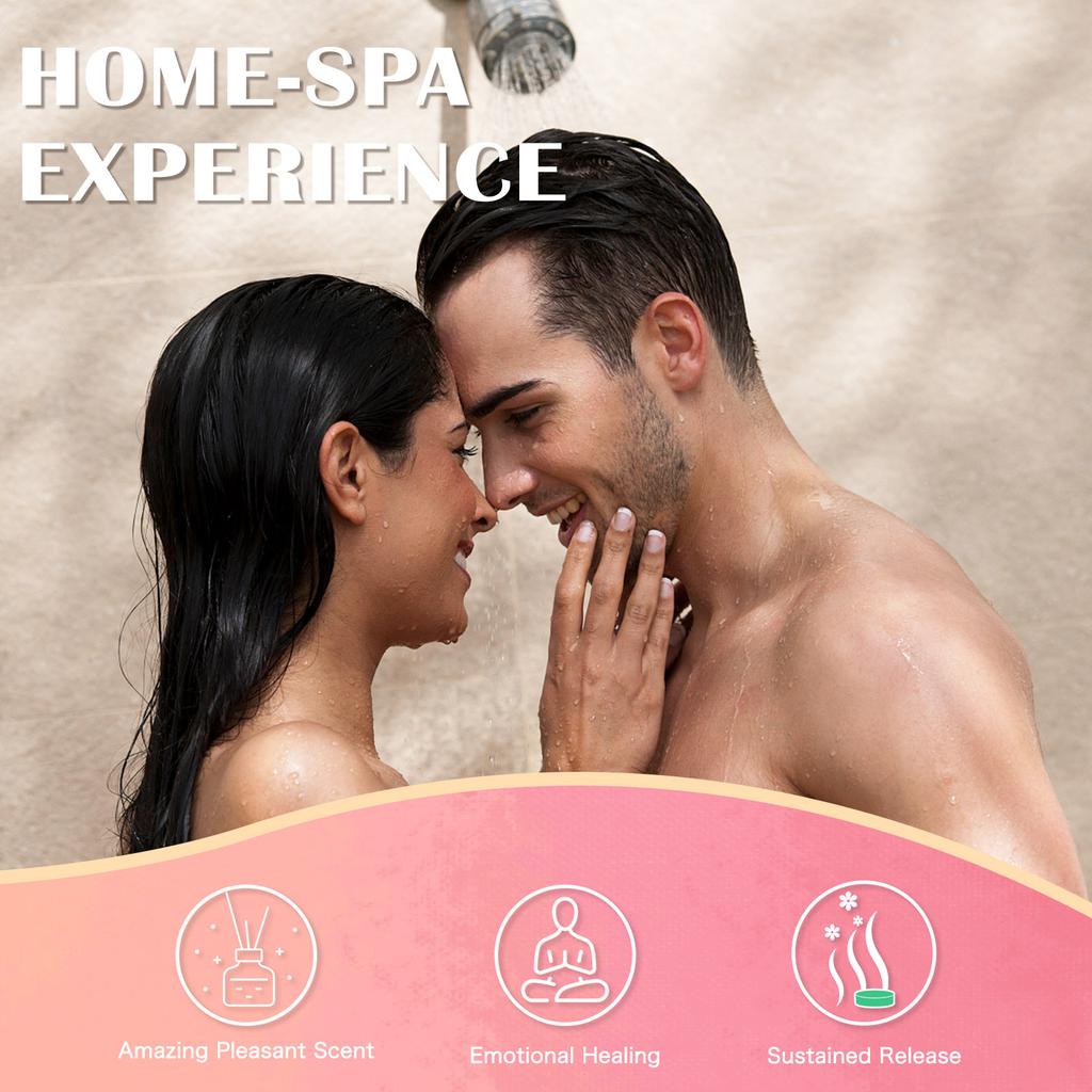 PHATOIL 8Pcs Essential Oil Shower Steamers Set for Refreshing & Relaxing, Natural Aromatherapy Shower Steamers for Self Care