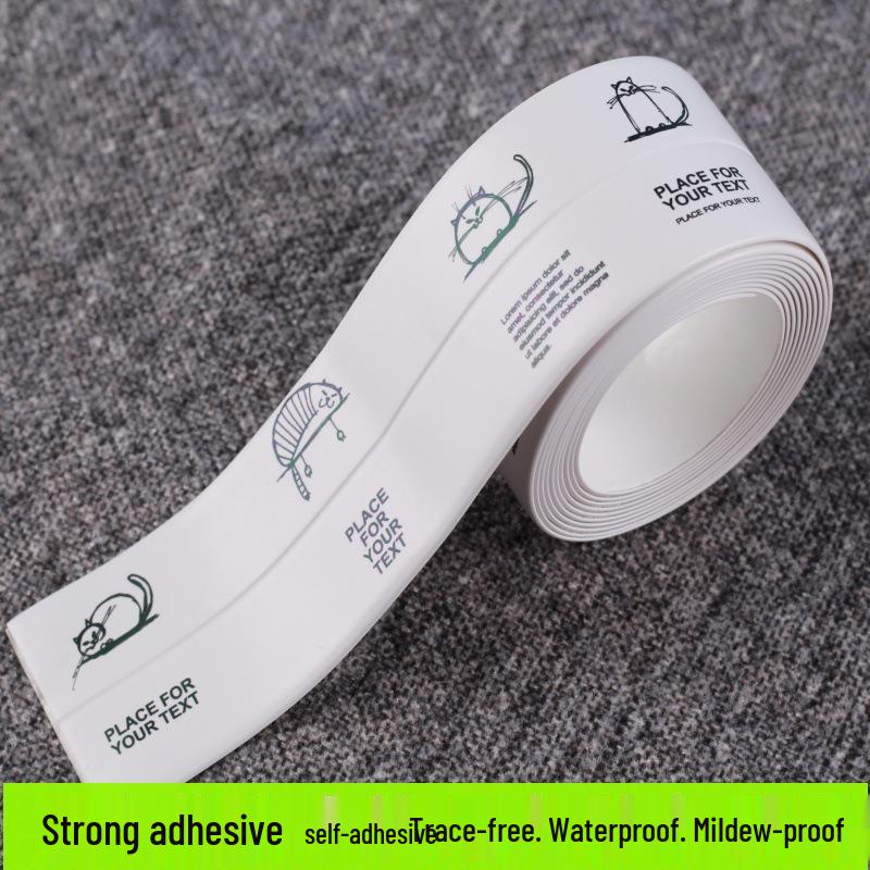 Waterproof Anti-Mold Stickers: Bathroom, Kitchen, Sink, Stovetop, and Toilet Self-Adhesive Grout and Oil-Proof Tape.