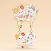 Magnetic Cat Figurine Keychain Capybara Couple Pendants  Car Key Accessories