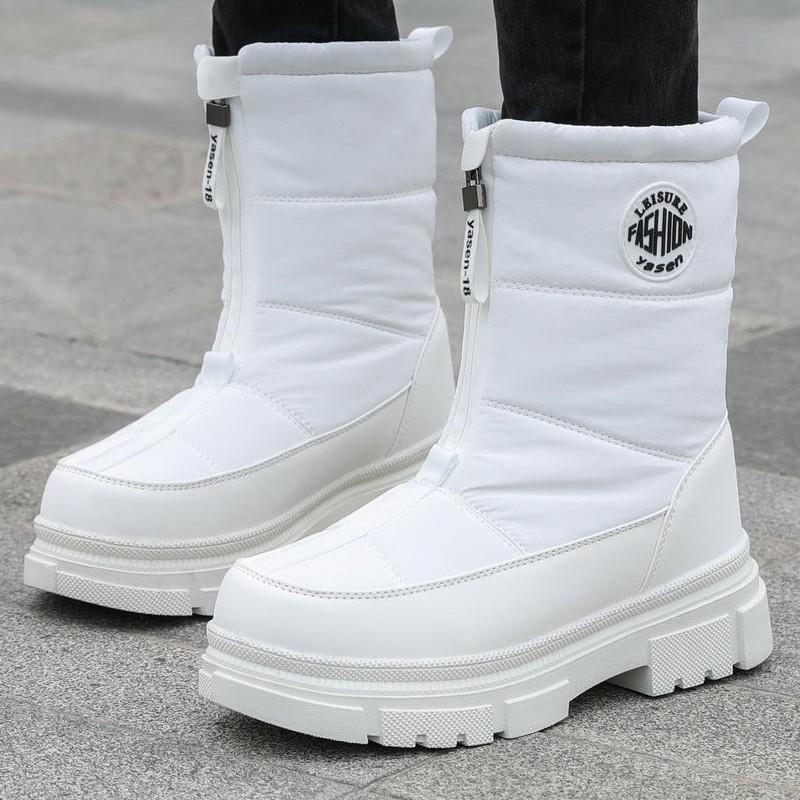 Women's Winter Thickened Padded Waterproof Comfortable Warm Anti-cold -40 ° Lightweight Hiking Waterproof Anti-slip Thick Sole Cushioning Snow Boots