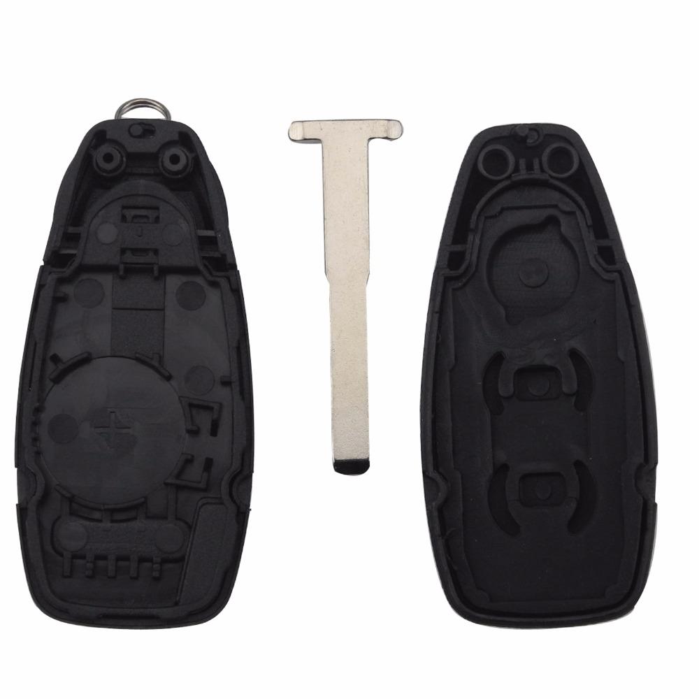 Jingyuqin Remote 3 Buttons Car Key Shell Remote Fob For Ford/Mondeo/Fiesta/Focus/Titanium Smart Key