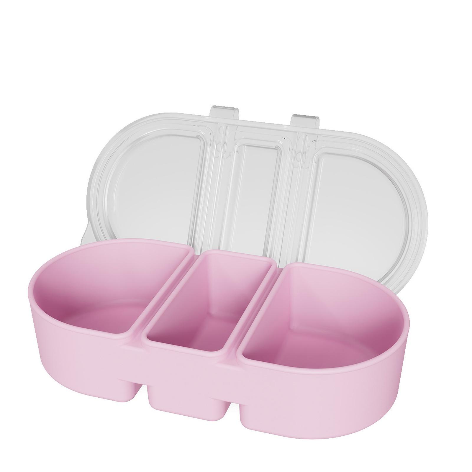 

Divided Silicone Plate, Rectangular Tortilla Holder Tray, Taco Plate one size рожевий