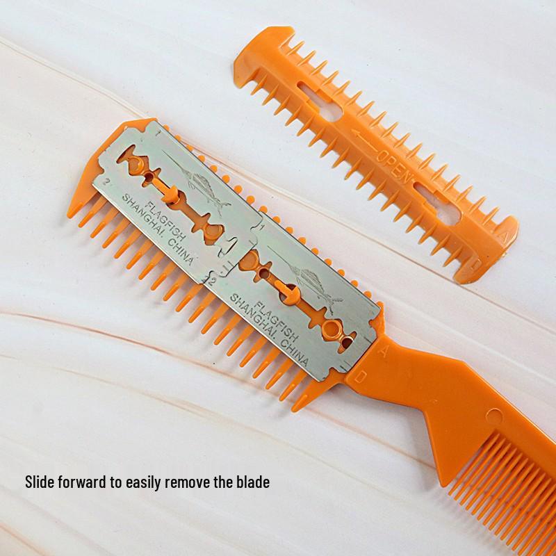 Double-Sided Thinning Razor Comb for Bangs & Hairdressing - Adult Barber Tool