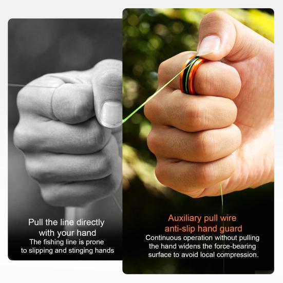 1/2/4Pcs Fishing Wire Puller Rings Rustproof Corrosion Resistant Anti-slip Design Pull Finger Rings Fishing Accessories