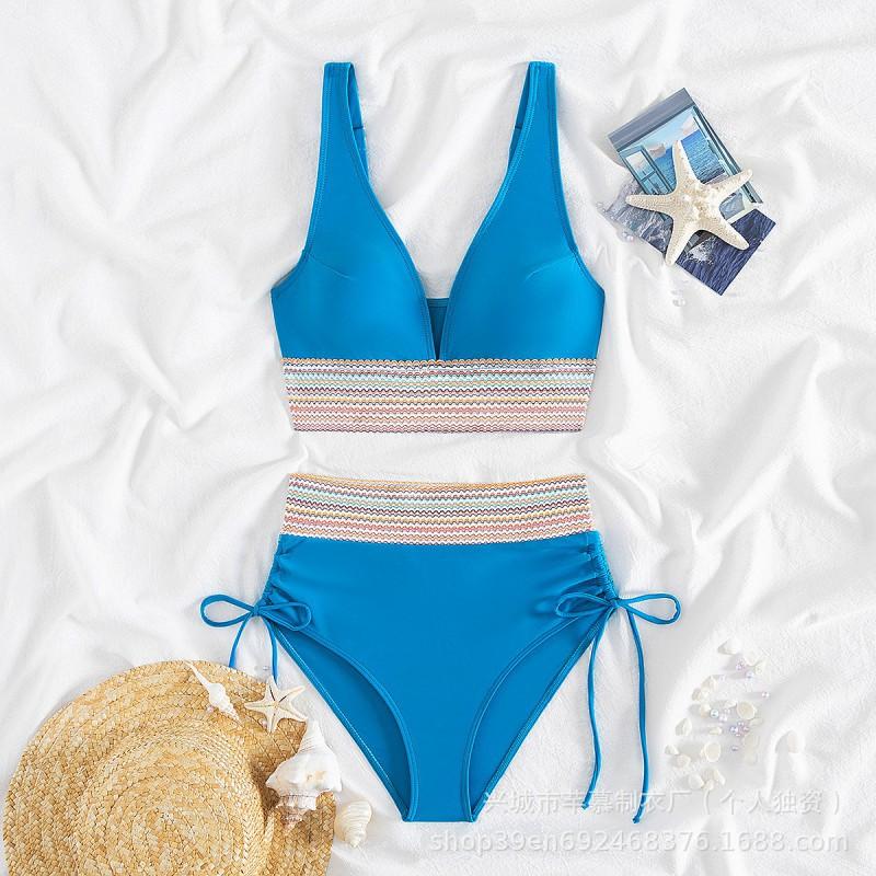 Split Bikini Swimsuit Women's Tight Waist Multi-color Hot