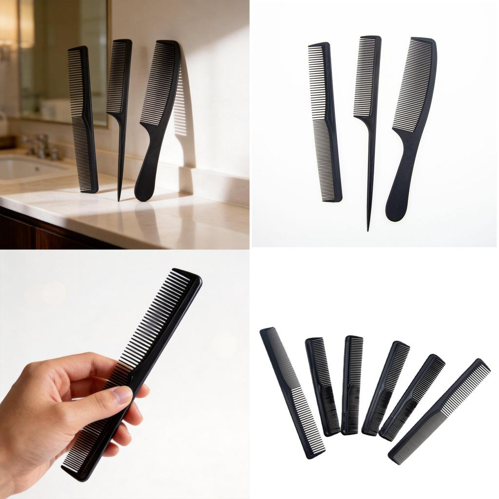 Plastic Hair Comb With Double Head Design For Hotel Use And Frizz Control