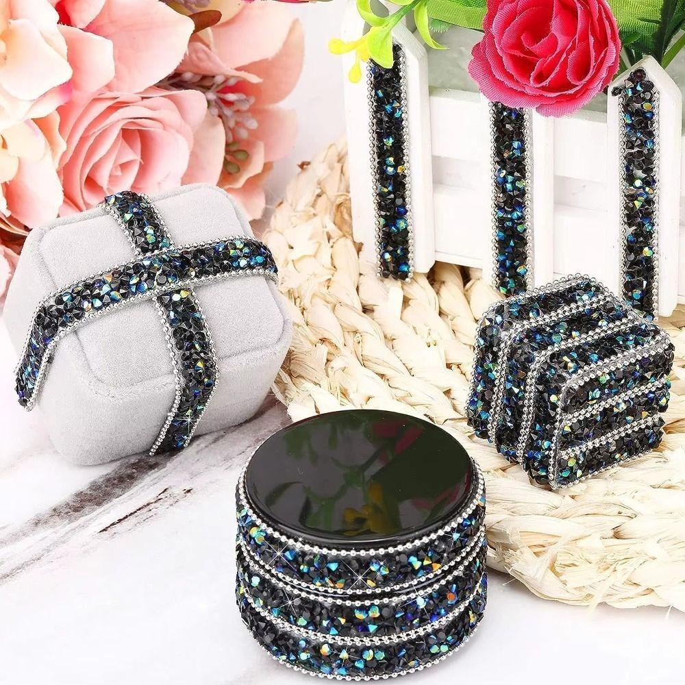Self Adhesive Crystal Rhinestone Sticker DIY Sticker Bling Crystal Rhinestone Ribbon 1cm Width Diamond Ribbon