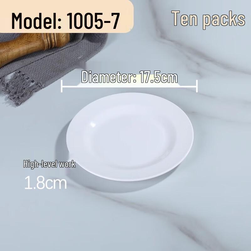 

AVADEN Melamine Round Dinner Plates